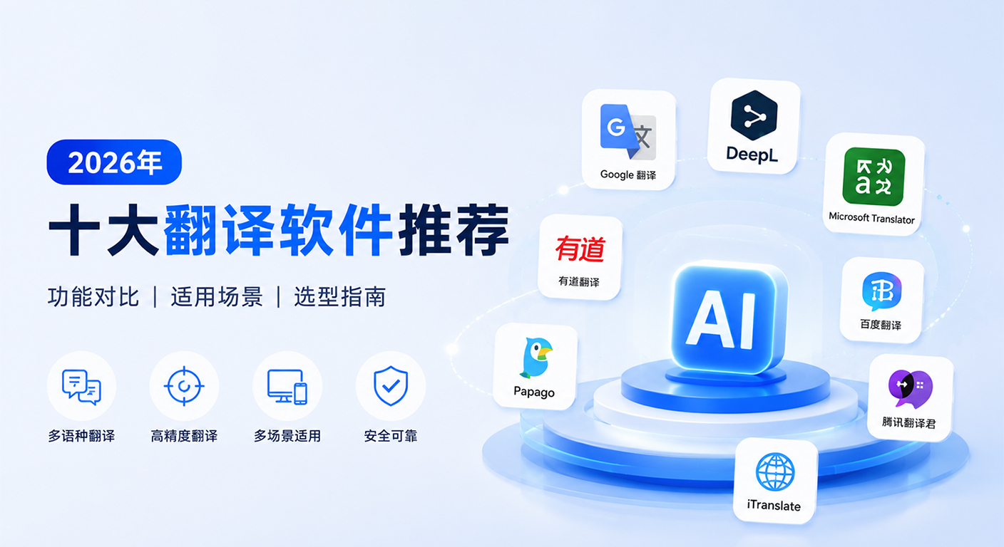 2026年十大最佳翻译软件推荐与对比